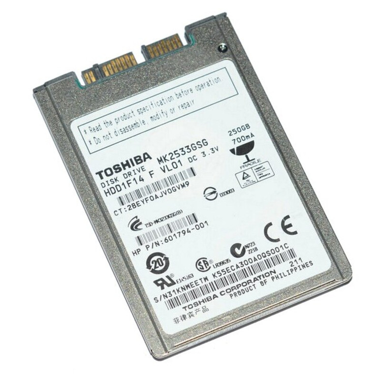 مینی هارد لپ تاپ 1.8 اینچ توشیبا Toshiba 250GB فوق العاده کمیاب با گارانتی 1سال