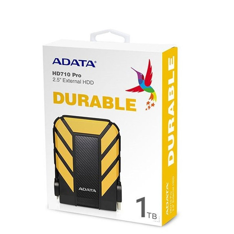 هارد اکسترنال710 ADATA ضد ضربه و ضد شوک ظرفیت 1 ترابایت با گارانتی اصلی آونگ