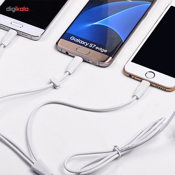 کابل تبدیل USB به لایتنینگ/microUSB/USB-C هوکو مدل X1 Rapid طول 1 متر