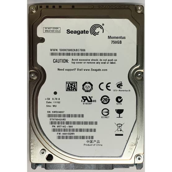 هارد لپ تاپ سیگیت مدل ST9750420AS ظرفیت 750 گیگابایت -گارانتی 1 ساله