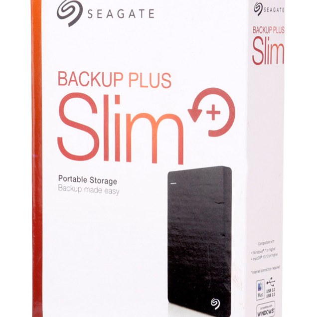 هارد اکسترنال سیگیت مدل Backup Plus Slim ظرفیت 2 ترابایت بدنه فلزی -بسته 5 عددی