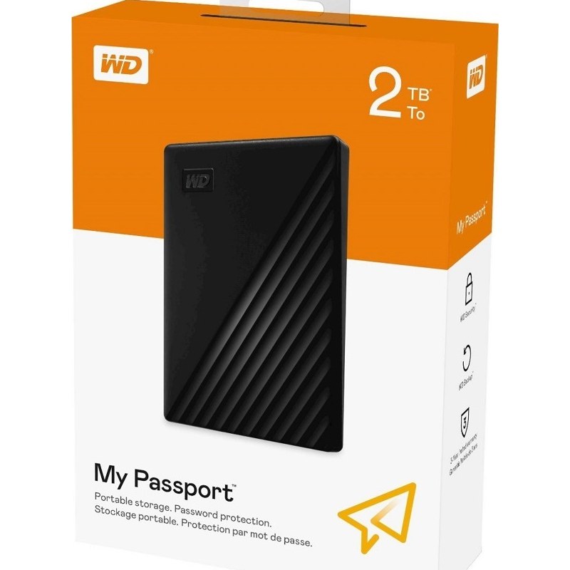 هارد اکسترنال وسترن دیجیتال مدل My Passport ظرفیت 2 ترابایت بسته 5 عددی