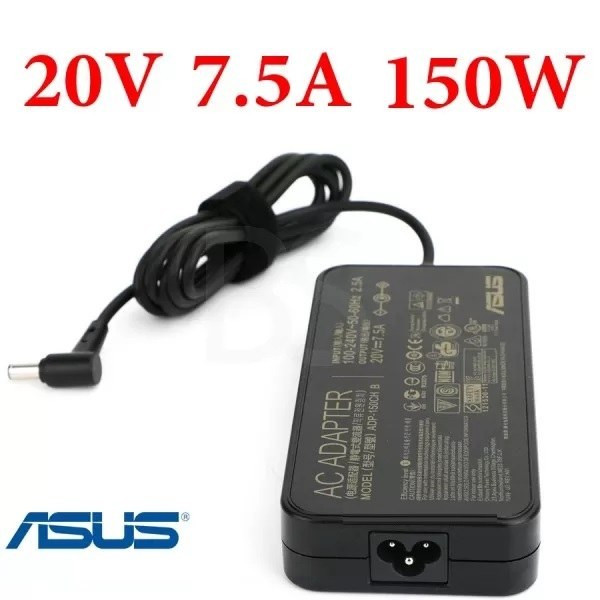 شارژر لپ تاپ ASUS 150W 20V 7.5A فیش سوزن دار 6.0x3.7 میلی متر