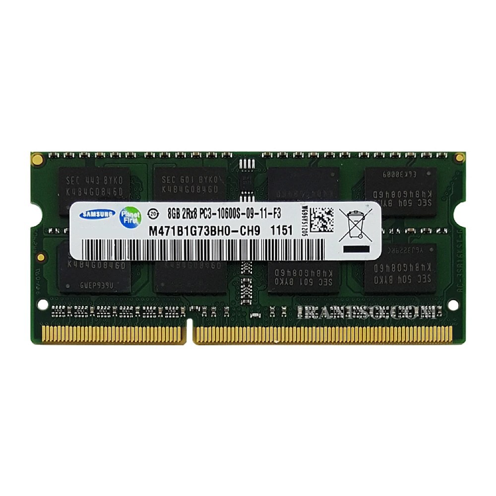 رم لپ تاپ 8 گیگ سامسونگ DDR3 1333-10600 MHz 1.5V دو سال گارانتی ارجینال کره جنوبی