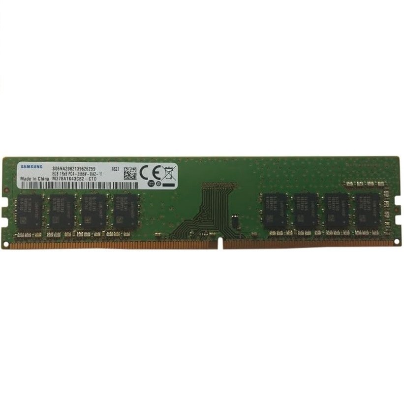 رم کامپیوتر دسک تاپ برند سامسونگ DDR4 2666MHZ ظرفیت 8 گیگ گارانتی یکساله