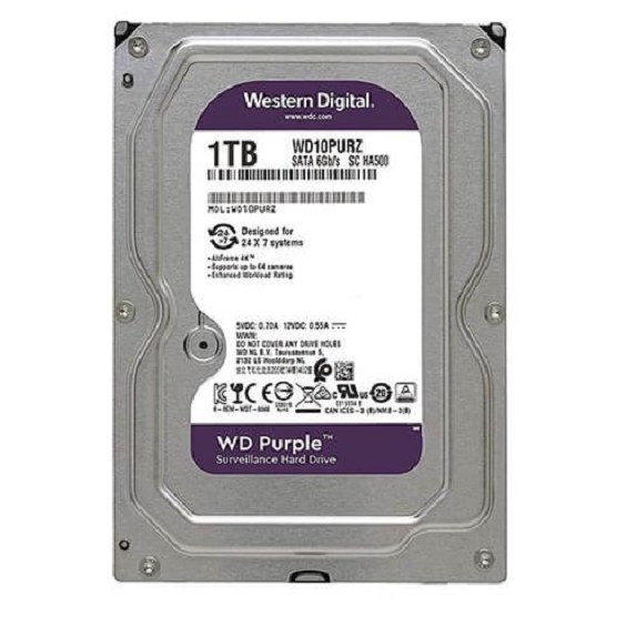 هارددیسک اینترنال وسترن دیجیتال Purple ظرفیت 1 ترابایت