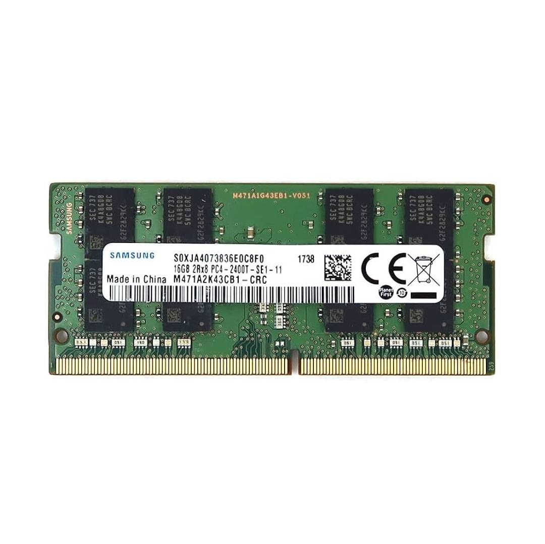 رم لپ تاپ DDR4 دوکاناله 2400 مگاهرتز CL17 سامسونگ مدل PC4-2400T ظرفیت 16 گیگ