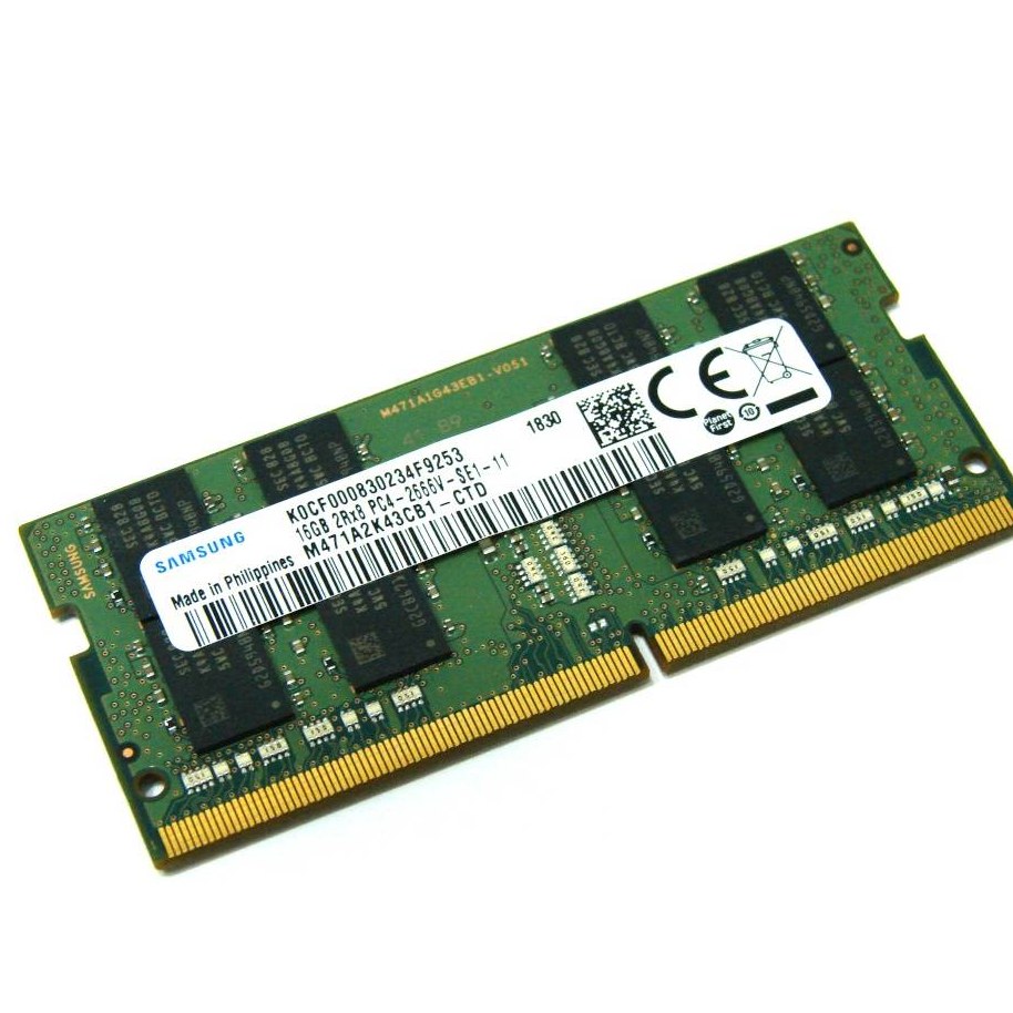 رم لپ تاپ DDR4 دو کاناله 2666 مگاهرتز سامسونگ مدل M471A2K43CB1 ظرفیت 16 گیگابایت
