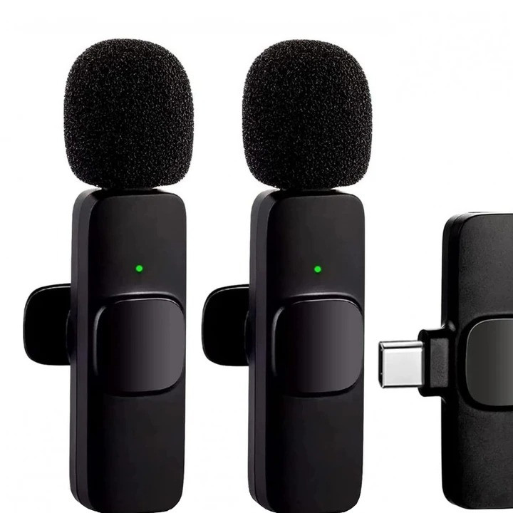 میکروفون بی سیم k9 با قابلیت پخش زنده برای آیفون لایتنینگ