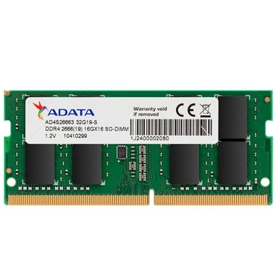 رم لپ تاپ DDR4 تک کاناله 2666 مگاهرتز CL19 ای دیتا مدل Premier ظرفیت 32 گیگابایت