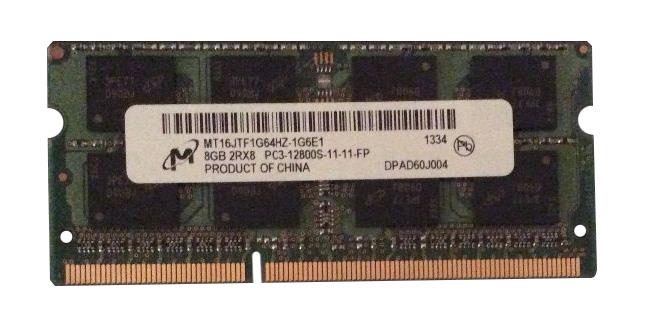 رم لپ تاپ میکرون MT16JTF1G64HZ-1G6E1 ظرفیت 8 گیگابایت از نوع DDR3-1600