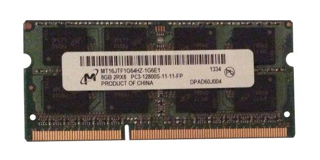 رم لپ تاپ میکرون MT16JTF1G64HZ-1G6E1 ظرفیت 8 گیگابایت از نوع DDR3-1600
