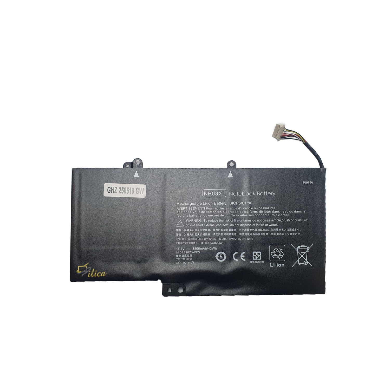 باتری لپ تاپ اچ پی مدل HP NP03XL