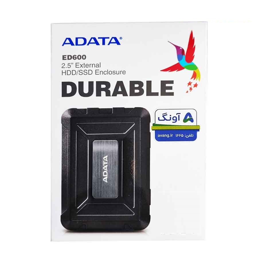 هارد اکسترنال ای دیتا مدل ED600 ظرفیت 1 ترابایت- کارکرده سالم